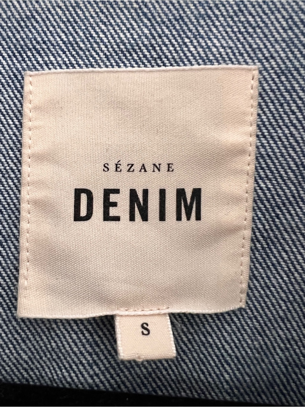 Sezane Will Chore Jacket in Denim Blue (SMALL) - Picture 4 of 6